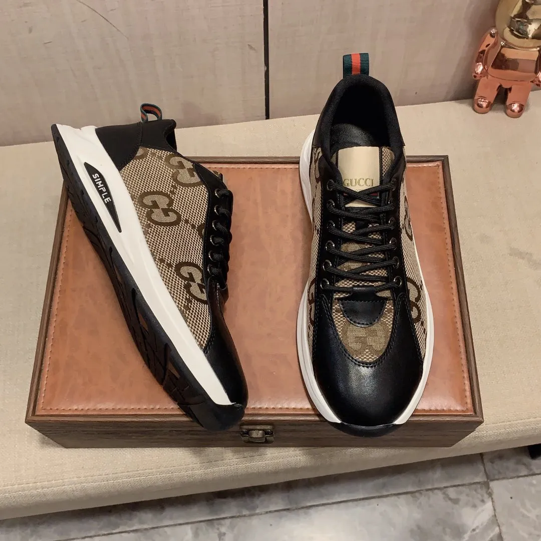 Men's Men's Shoes💰420💰💰🎩🎩[Lightning][Lightning] "Gucci*" The latest and most popular casual sports shoes, top brand [seduce] luxury~purchase, top~quality. [Strong] The upper is made of imported breathable cowhide with material ➕ breathable sheepskin feet (•) and fine workmanship. The original stylish and stylish soft rubber wear-resistant and non-slip outsole is light and comfortable on the feet. The real thing looks better when photographed in real life. 122: code: 38-44, can be customized to 45, 2️⃣ colors available